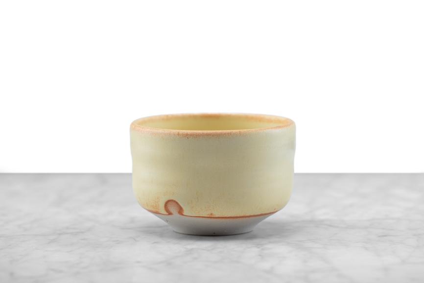 Hand Made Matcha Bowl, Chawan, By Ben Suga, in Custard Cream
