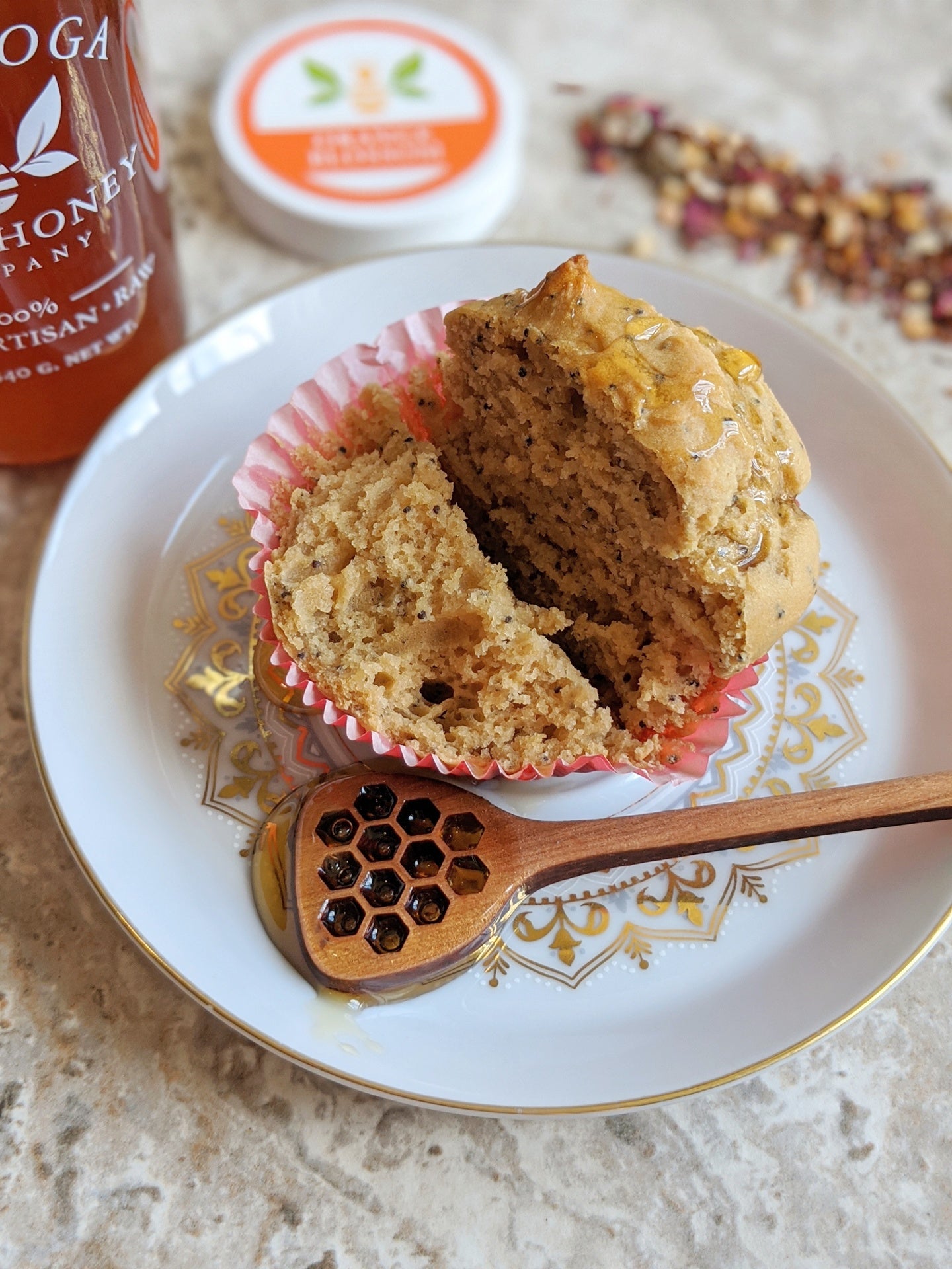 #Foodie Friday - Citrus Rose Muffins with Orange Blossom Honey
