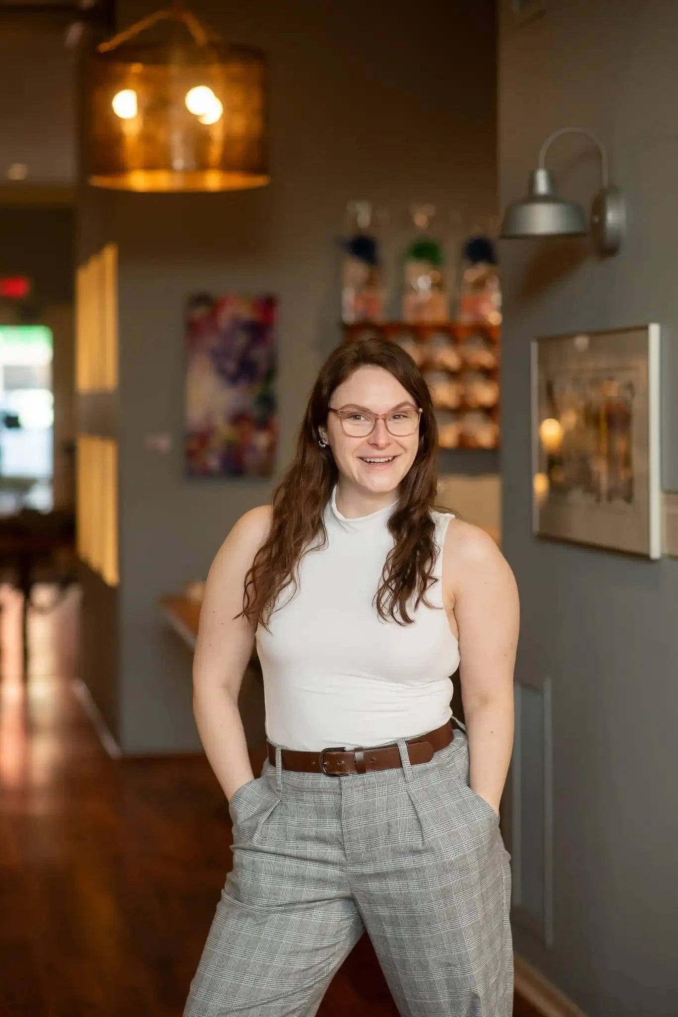 Emma headshot at Saratoga Tea & Honey Co.
