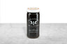 Opaque, black-brown Gingersnap Honey displayed in a 12oz cylindrical glass jar with a white lid. The logo and the words: "100% Pure Raw Honey" are printed on the jar.