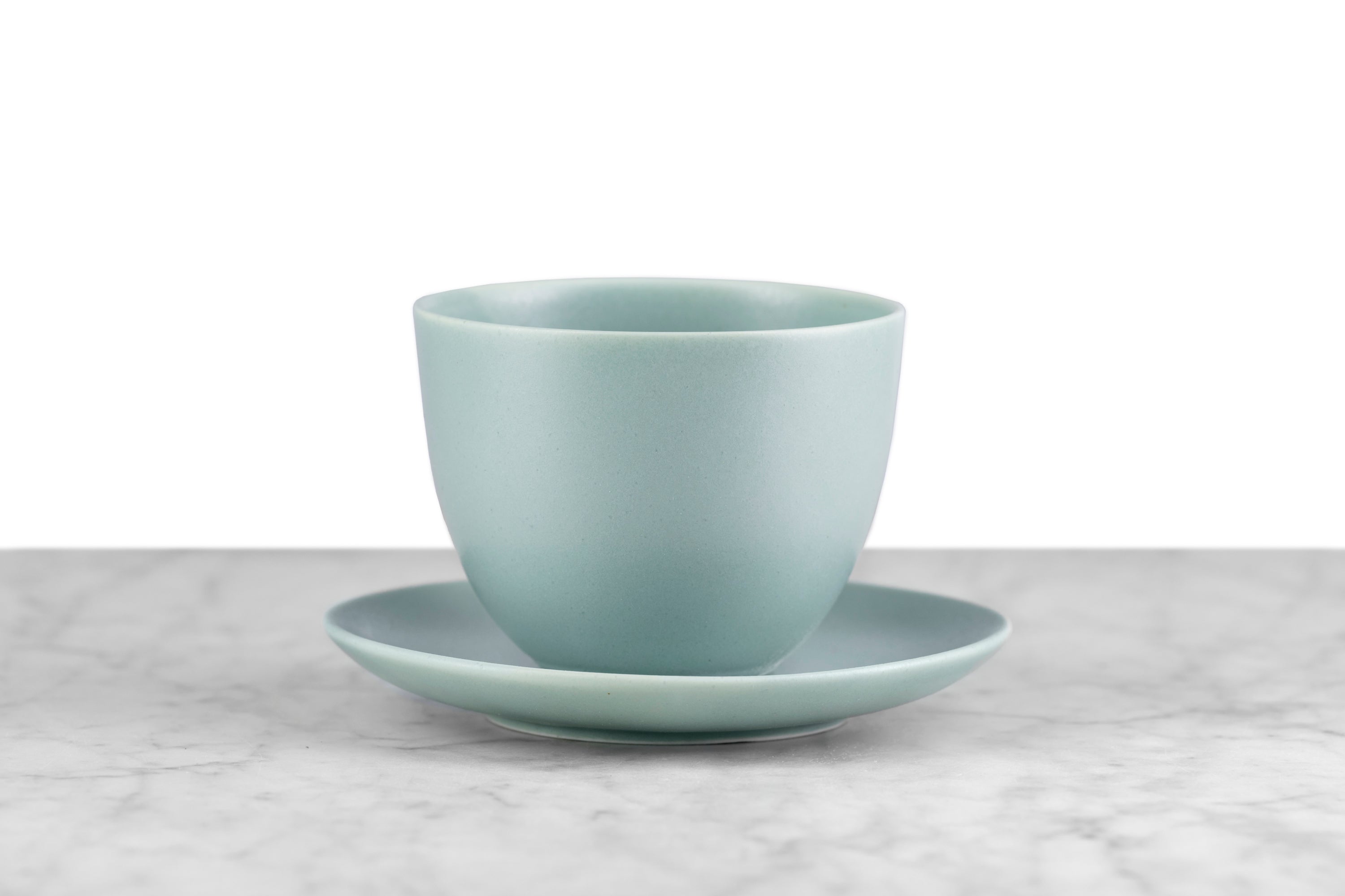 Porcelain Pebble Cup & Saucer • Kinto - Thumbnail 2