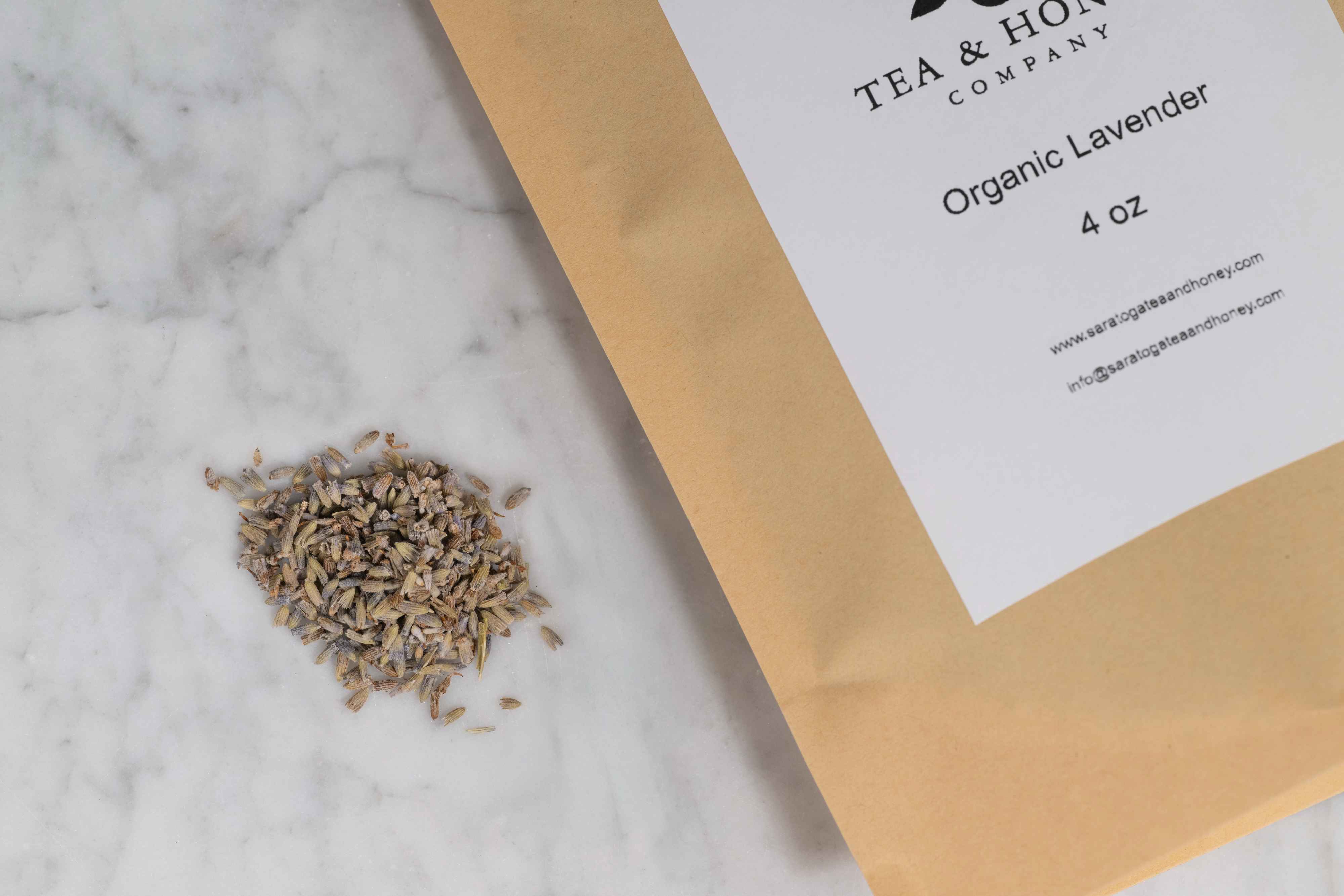 A 4 ounce bag of organic lavender