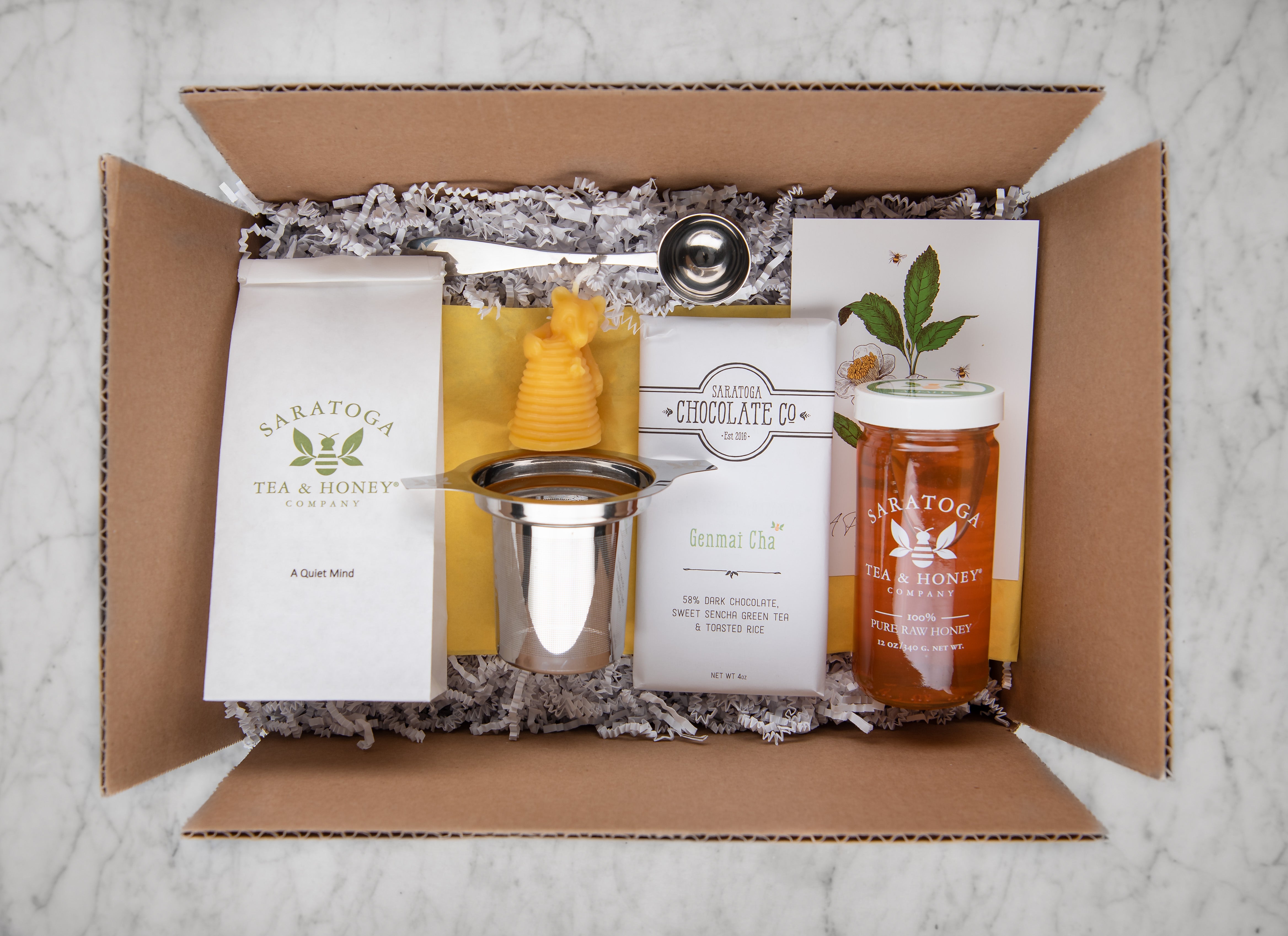 It's a New Bee! Welcome Baby Tea & Honey Gift Set – Saratoga