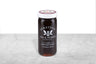 Very dark brown Salted Chestnut Honey displayed in a 12oz cylindrical glass jar with a white lid. The logo and the words: "100% Pure Raw Honey" are printed on the jar.