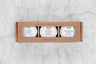 honey gift set featuring three honeys from the southern US: tupelo raw honey, peach infused honey, and sourwood raw honey