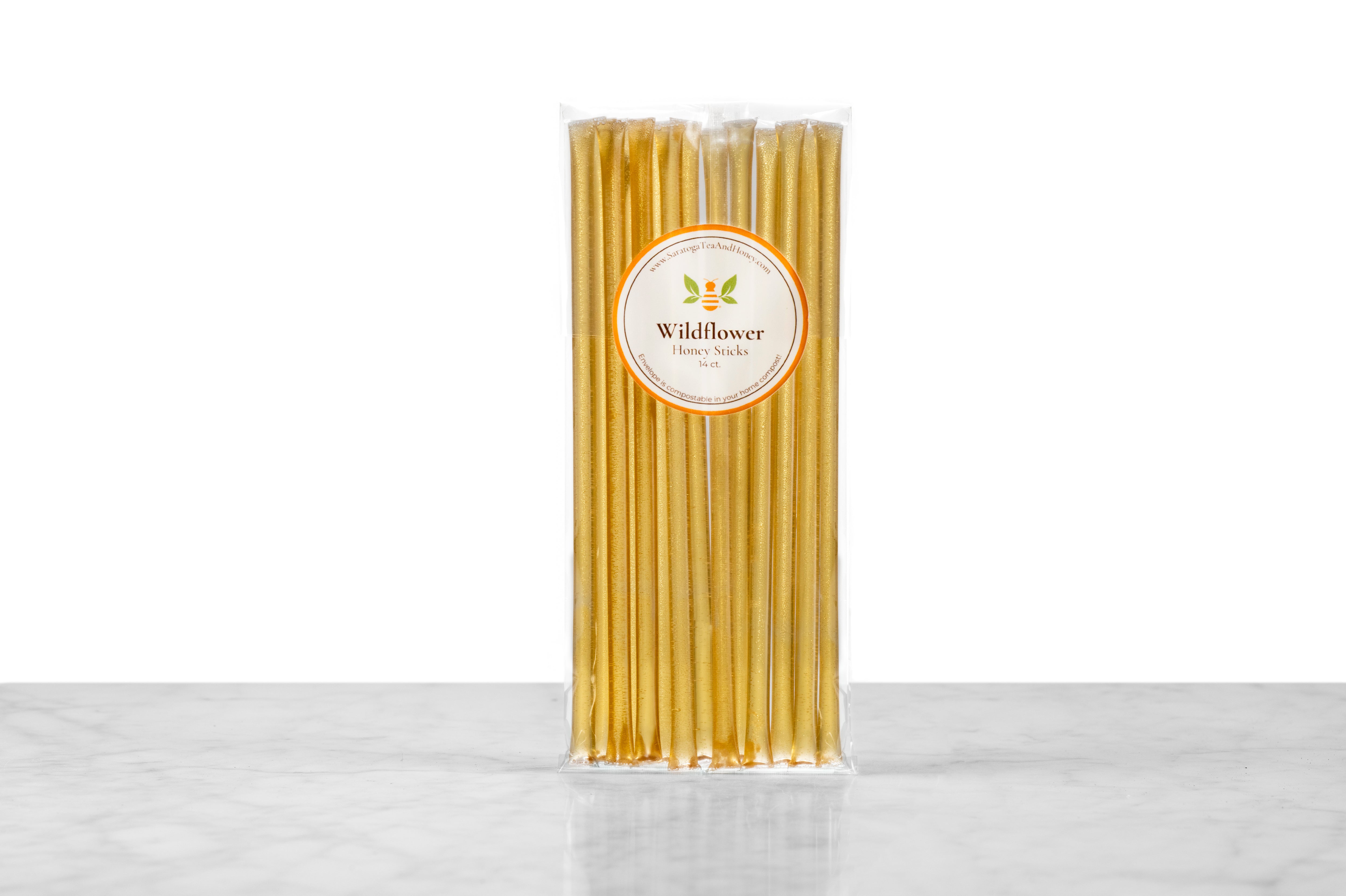Wildflower Honey Sticks Gift Set - 14 ct Honey Straws – Saratoga