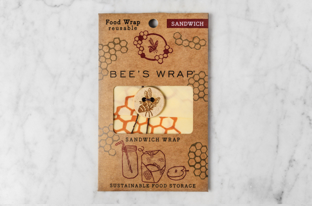 sandwich wrap from bee's wrap reusable food wrap