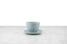 mint green Japanese-inspired tea cup with saucer