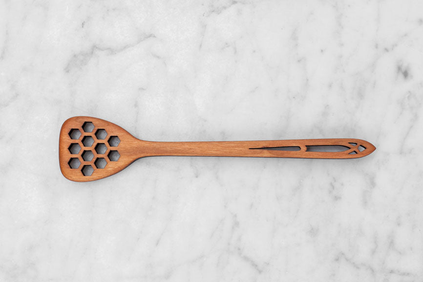 Cathedral Design Handle Wooden Honey Dipper