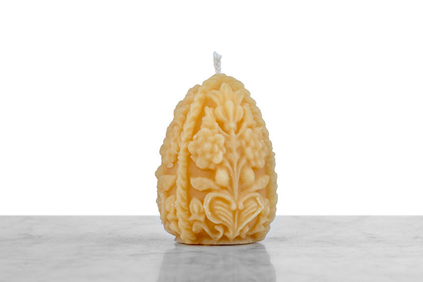 100% Pure Beeswax Fabergé Egg Candle