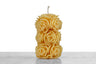 100% Pure Beeswax Rose Candle