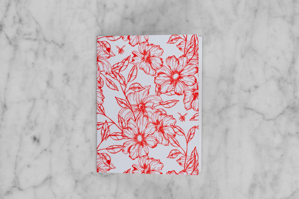 pollinator greeting card, blank inside
